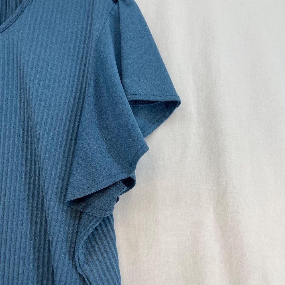 Philosophy Republic Clothing Short Sleeve Top Blue Women’s Size Large - Picture 10 of 12
